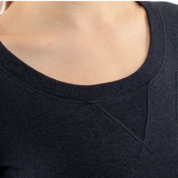 Lululemon Tea Lounge Pullover Heathered Deep Navy - Picture 3 of 12